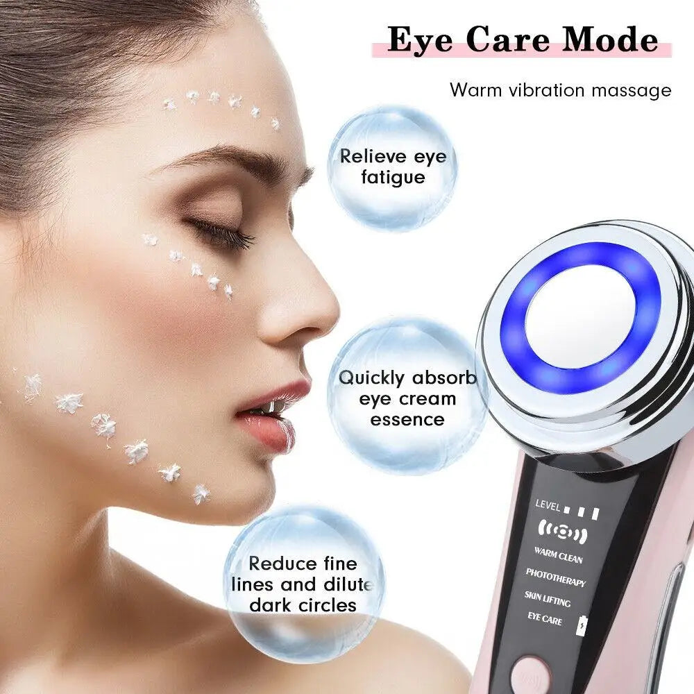 Multifunction Facial Massager 4 in 1 RF EMS  Skin Care Tools