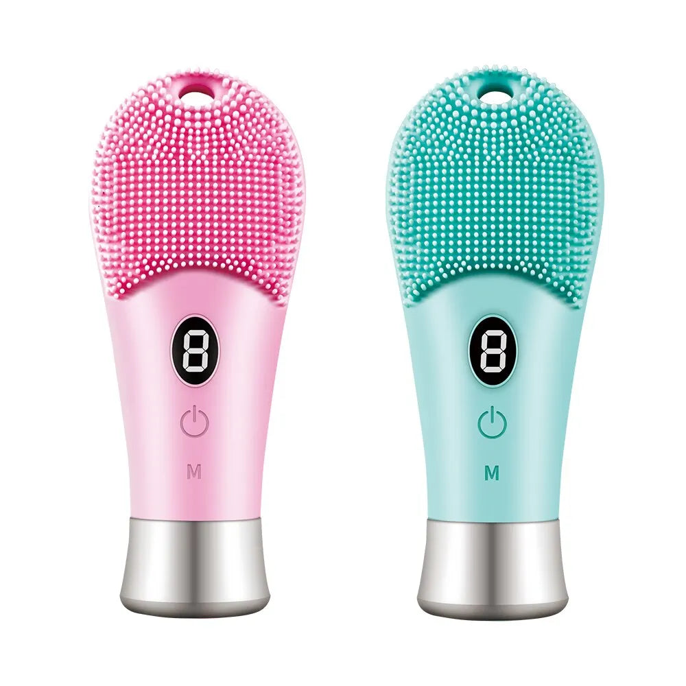 9 Gear Electric Ultrasonic Skin Sonic Scrubber Facial Brush