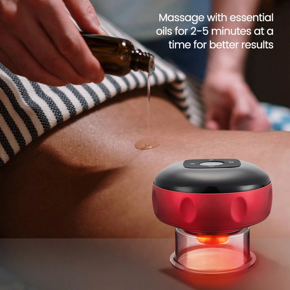 Recharge Electric Vacuum Cupping Therapy Set Skin Scraping