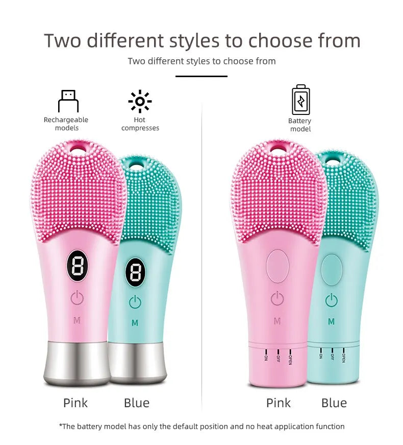9 Gear Electric Ultrasonic Skin Sonic Scrubber Facial Brush