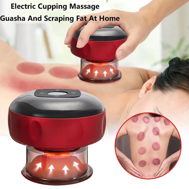 Recharge Electric Vacuum Cupping Therapy Set Skin Scraping