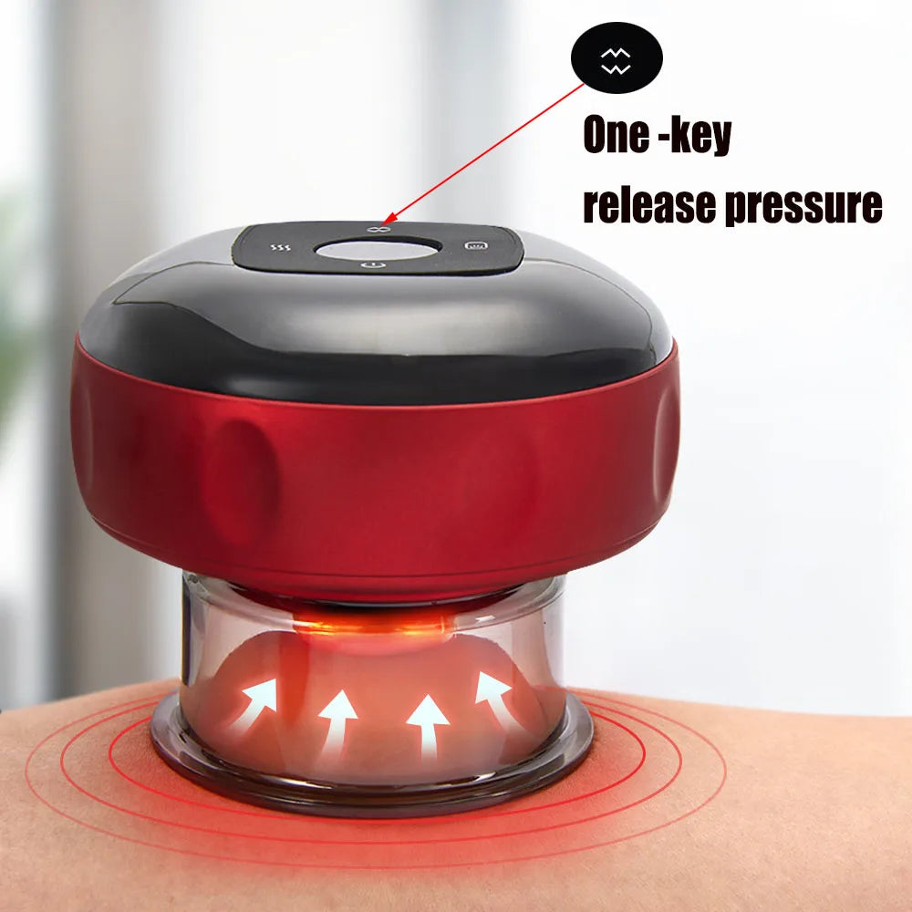 Recharge Electric Vacuum Cupping Therapy Set Skin Scraping