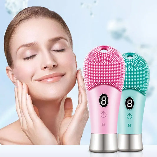 9 Gear Electric Ultrasonic Skin Sonic Scrubber Facial Brush